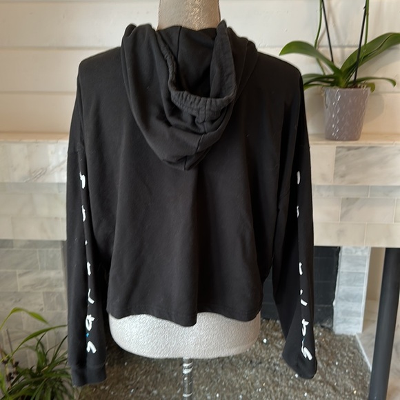 Friends The TV Series Black Cropped Cotton Blend Hoodie Size Large - Picture 6 of 12